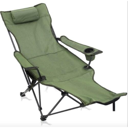 Lightweight Folding Beach Chair Lunch Break Chair Sitting and Lying Dual-purpose Leisure Chair Outdoor Folding Beach Chair