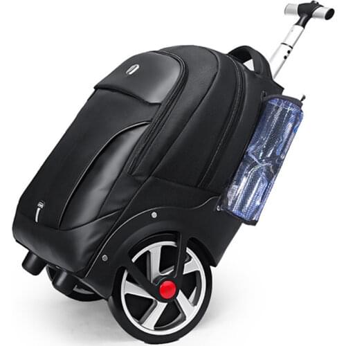 New design trolley rolling luggage big wheel trip shoulder bag travel men/women large-capacity suitcase light boarding valise