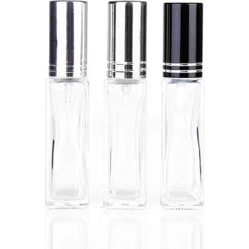 Nbyaic 5ml portable travel sample bottling 10ml long small glass bottle perfume spray bottle empty bottle multi-color 1pcs