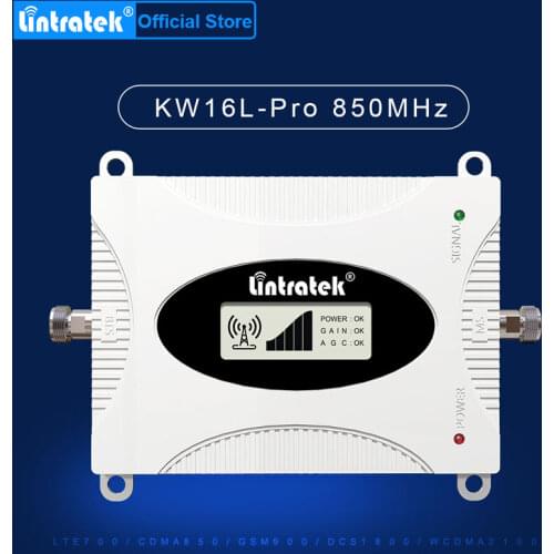 Lintratek NEW UMTS 850mhz B5 amplificador AGC ALC smart LCD repetidor de sinal celular 850mhz 3g gsm cdma amplificador de señal