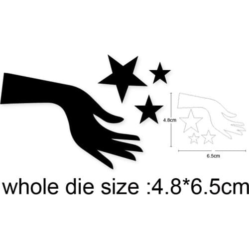 Hand and Star Metal Cutting Dies Stencils for Diy Scrapbooking dies Decorative Card Making Embossing Die Cut Craft Dies New 2020