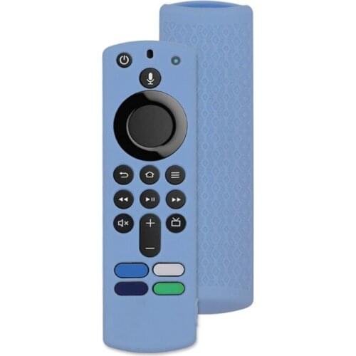 Y1AE Protective Cover Silicone Shockproof Non-Slip Replacement Sleeve Compatible with Amazon Fire TV Stick 4k Remote Control