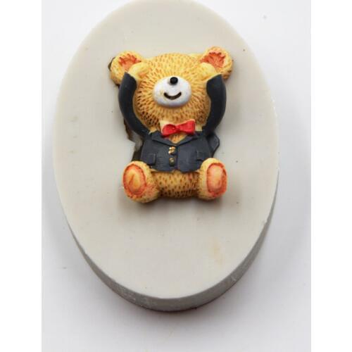 Lovely Little Bear Shape Silicone DIY Baking Tools Silicone Fondant Cake Border Decoration Mold