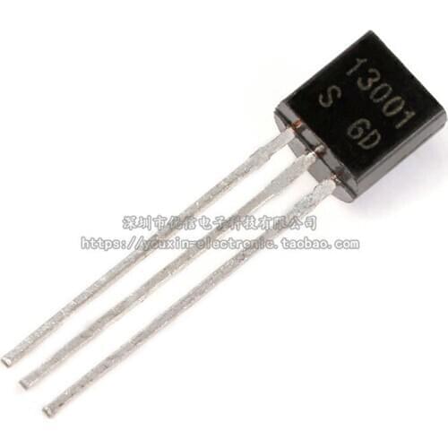 100pcs / 1 lot Transistor 13001 TO-92
