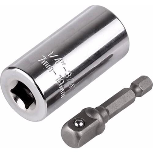 Universal Torque Wrench Head Sets Socket Sleeve 7-19mm Magic Socket Sleeve Power Drill Ratchet Spanner Multi Hand Tools Wrench