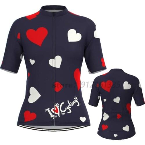 Love Cycling Womens Short Sleeve Cycling Jersey New Clothes Bicycle Cycling Top Bike Top Road Wear