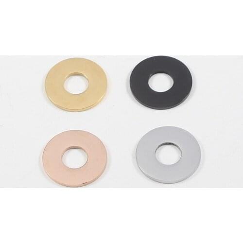 10pcs/Lot Stainless Steel Mirror Polish 20mm Round Charms Pendants Connector DIY Jewelry Making Necklace Accessories