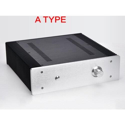 320*90*300MM All-aluminum Power Amplifier Chassis DIY 3209 Small Armor Case Amplifier Shell Audio Box with Radiator Enclosure