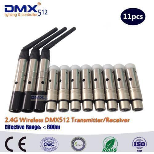 DHL Free Shipping 2.4G Wireless dmx512 transmitter dmx 512 led controller