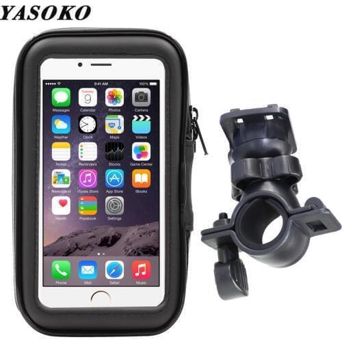 Phone Holder Universal Bike Motorcycle Mobile Stand Waterproof Bag for iPhone X 8 S8 S9 GPS Bicycle Holder Handlebar Bag
