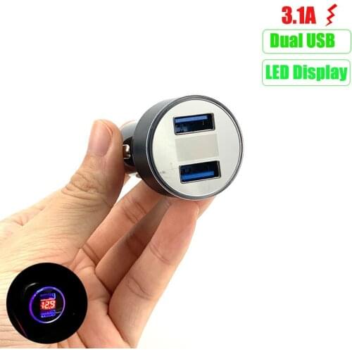 3.1A Dual USB Car phone Charger For Dodge Journey JUVC Charger DURANGO CBLIBER SXT DART RAM AVENGER Caravan Challenger