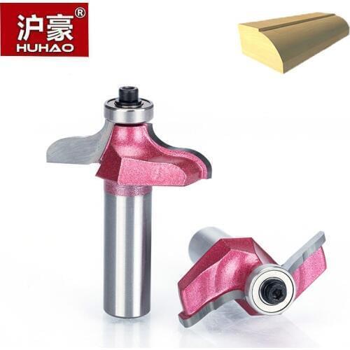 HUHAO 1/2" Shank Endmill Router Bit for Wood Tunsten Steel Milling Cutter Drawer Panel Line Cutter CNC Woodworking Carving Tool