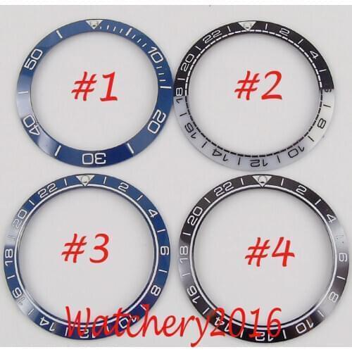 38mm Ceramic Watch Bezel Insert For Automatic Mens Watch Face Inner Diameter 30.6mm Watches Replacement Accessories