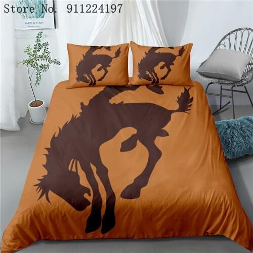 West Cowboy 3D Bedding Set Duvet Cover Sets Kids Room Comforter Bed Set 3PCS Bedclothes Queen King Size Bed Linens Home Textiles