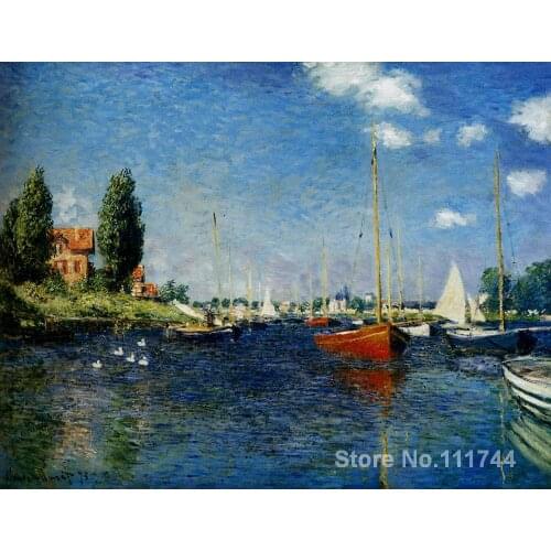 Copy oil paintings famous artist Argenteuil Claude Monet artwork handmade for home wall decoration