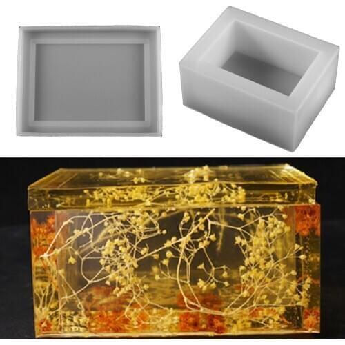 Tissue Box Silicone Molds Epoxy Resin Mold Storage Box Casting Mould for DIY Crafts Jewelry Making Home Decorations Accessories