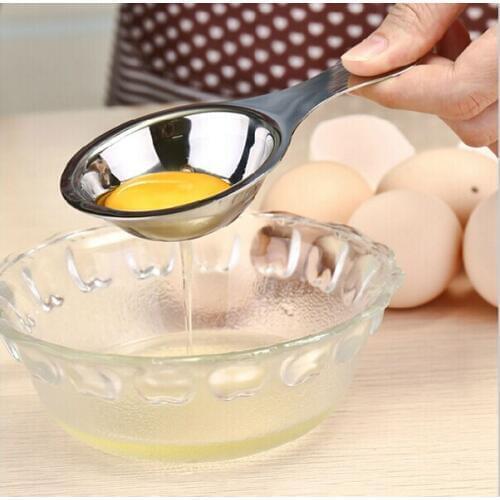 100pcs/lot Kitchen Accessories Cooking Tools High Quality Stainless Steel Egg White Yolk Separator Eggs Yolk Filter Gadgets