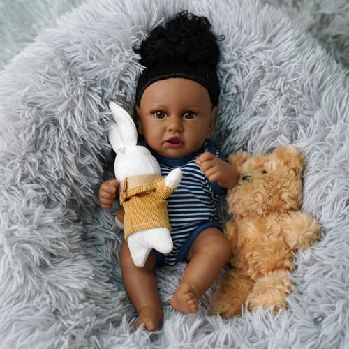 ADFO 12 inches Reborn Baby Newborn Doll Bonecas Reborn Full Vinyl Handmade Toys Gift Lifelike Washable Dolls For Girls