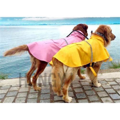 1 piece S-XXL large big dog raincoat pet apparel dog clothes pet jacket rain pet waterproof coat dog rain clothing