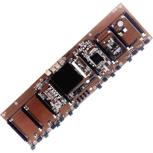 BTC HM65 Mining Motherboard Direct Insertion CPU Set 8 Graphics Card Large Space Good Heat Dissipation HM65 Mainboard