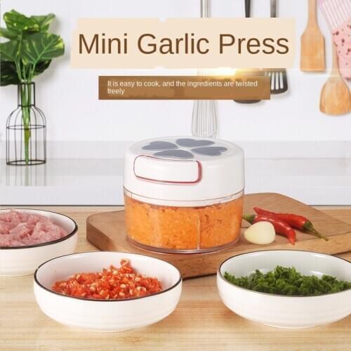 Garlic mincer mini manual garlic press pound garlic garlic pull garlic home stir garlic artifact garlic cutting device