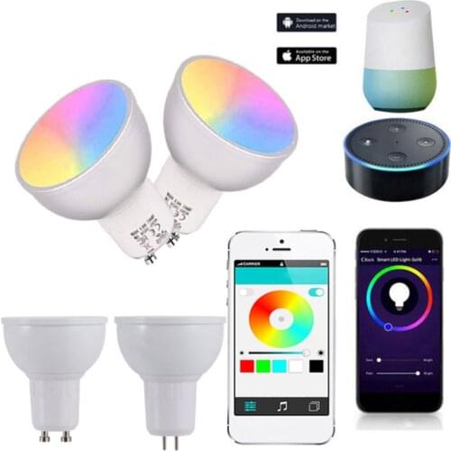 Mobile phone control GU10 E27 WiFi Smart Alexa Google voice control Rbb lamp led energy saving lamp household atmosphere dual-us