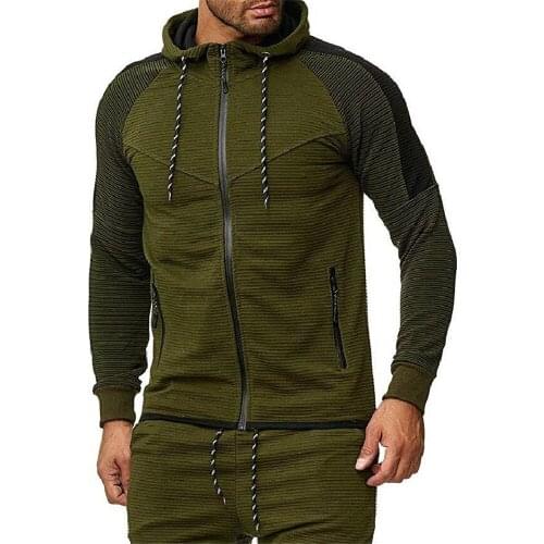 Hoodies Men 2021 Autumn Winter Patchwork Strioped Sweatshirt Man Hip Hop Hoodied Sportswear Tracksuit Plus Size M-5XL