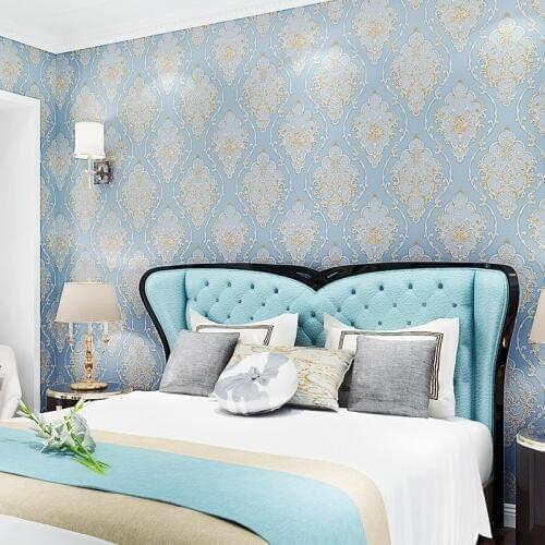 Wall Papers Home Decor Non Woven Embossed Wallpaper For Walls 3 D Floral Nature Wallpaper Roll Bedroom Wall Murals Papel Parede