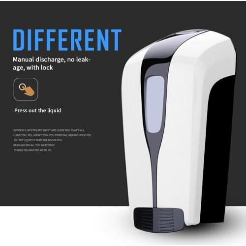 500ml Wall-Mounted Hand-Pressed Manual Soap Dispenser Alcohol Sprayer Deeply Effective Sterilization Hand Sterilizer Press-Type