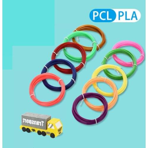 3D Printer Filament 1.75mm Filament PLA Material PCL Low Temperature, Suitable for Childrens School Drawing Supplies