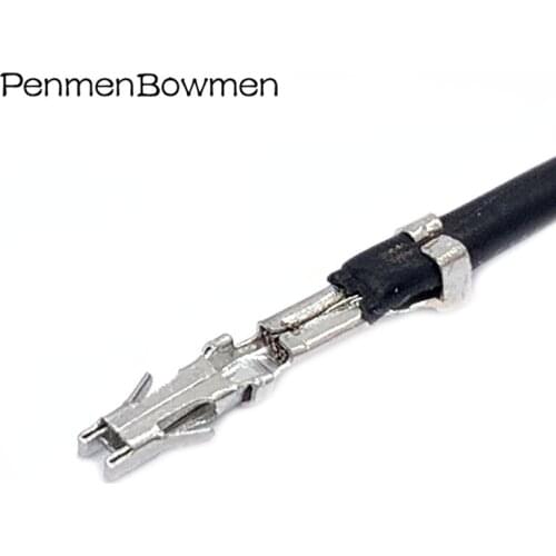 Car Crimp Tinned Terminal Micro-Pack 064 Wire Splice Auto Electrical Female 0.6MM Pin Plug Spring 15305174 With 18AWG Cable