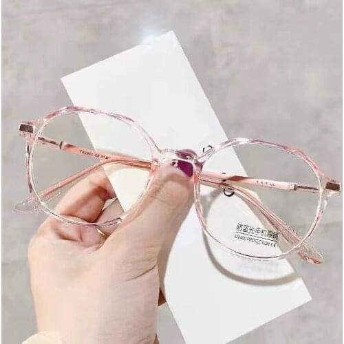 Korean Office Anti Blue Light Glasses Computer Women Blue Blocking Gaming Big Size Men Eyeglasses Frame
