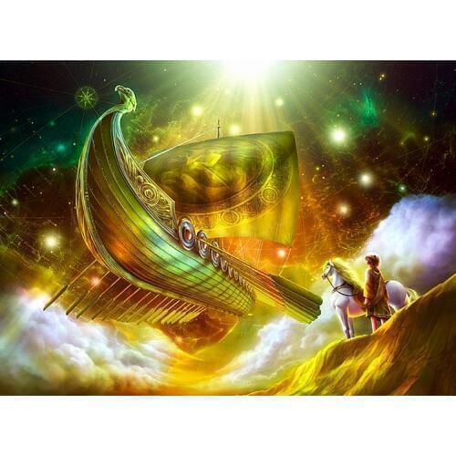 500 pieces The wooden puzzle Fantasy ark hutch jigsaw puzzle white card adult childrens educational toys