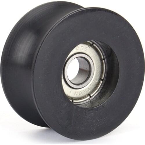 Nylon Roller Bearings 0840UU 8mm Groove Guide Pulley Sealed Rail Groove Ball Bearing Wheel Thickness 20.5mm