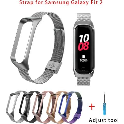 Metal Strap for Samsung Galaxy Fit 2 Milanese Band Bracelet Replacement Watchband for Samsung Galaxy Fit2 Correa Accessories