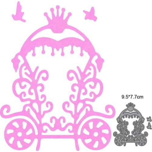 Christmas Carriage Metal Cutting Dies Cut Die Mold Scrapbooking die Decoration Paper Craft Embossing Dies New 2021 Stencils dies