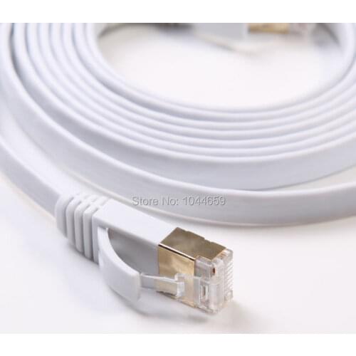 1m/2m/3m/5m/10m/15m/20m/25m/30m Network Cable Ethernet Cable Cat7 Thin High Speed Flat Shielded Twisted Pair Internet Lan