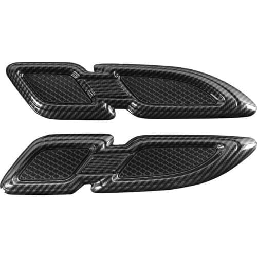 Carbon Fiber Style Car Fender Wing Stickers Styling For Jeep Wrangler JK Exterior Auto Moldings Accessories 2Pcs/set