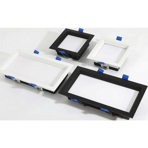 1pcs Led Panel no Dimmable Recessed led downlight 12W 18W 24w 36w Square LED Spot light led ceiling lamp AC110V 220V