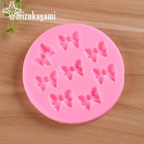 1pcs UV Resin Jewelry Liquid Silicone Mold Bowknot Resin Molds For DIY Cake Chocolates Bake Tool Making Seek Jewelry