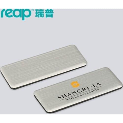 Reap Business 20pcs/lot Name Tag / Id Badge Personalized Laser Engraved, Magnetic Backing - Customize#7015