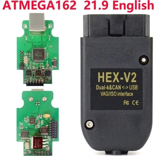 2021 Popolar WESHEU VCDS Vag Com HEX Testers 21.3.0 V2 Interface FOR VW for AUDI Skoda Seat Obd2 Scanner ATMEGA162+16V8+FT232RQ