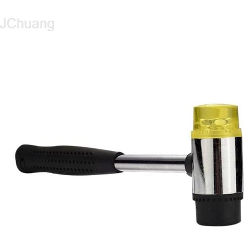 25MM Soft Mallet Double Face Soft Tap Rubber Mallet Hammer with Non Slip Plastic Grip DIY Leather Tool Manual Hammer