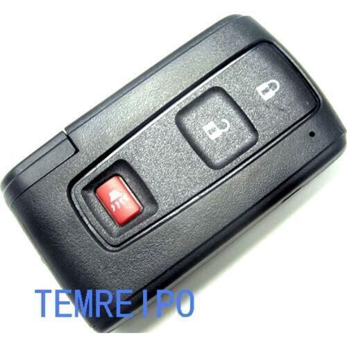 3 button Replacement Key Shell Keyless Entry Smart Remote Key Case Fob for Toyota Prius