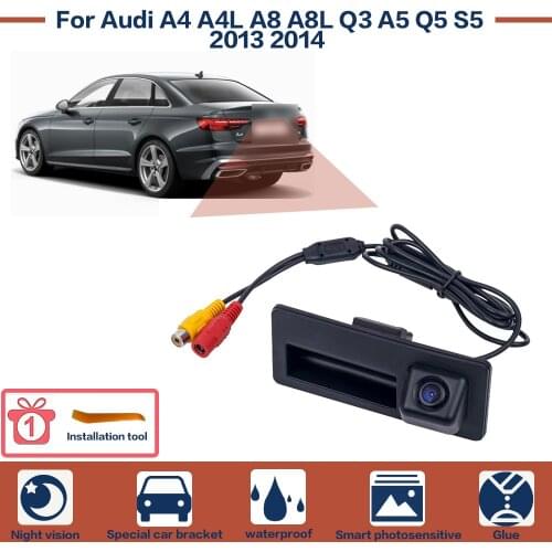 Car Rear View Reverse Backup Camera For Audi A4 A4L A8 A8L Q3 A5 Q5 S5 2013 2014 Parking HD Night Vision