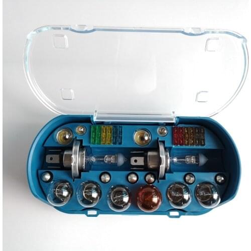 Car Emergency kit halogen bulb H4 H7 H1 12V 60W 55W P43T 1157 S25 ATC FUSE T10 W5W BAY15D R5W Multi-model lamp combination set