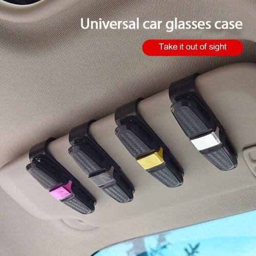 Car Eyeglass Holder Glasses Storage Clip Auto Sunglasses Holder Car Eyeglasses Accessories Interio Car Glasses Case Universal