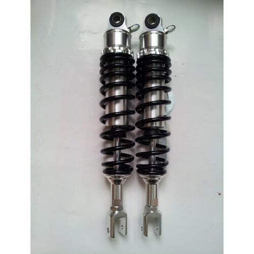 High Quality 350mm Clevis nitrogen air shock absorber 7mm spring for motorcycle atv quad silver&black color