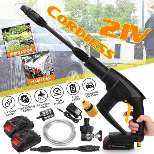 9BAR 0-10000mAh Wireless High Pressure Car Wash Water Gun Portable High Pressure Spray Washer Foam Generator for Makita Battery