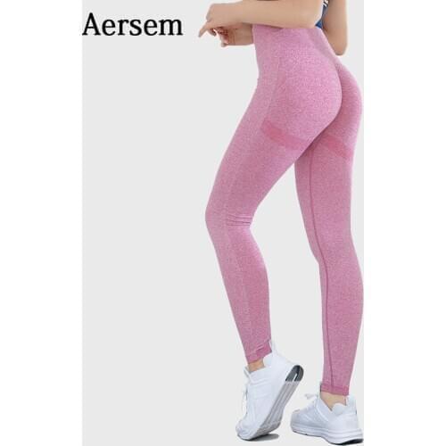 High Waist Seamless Yoga Pants Hips Lifting Push Up Sport Leggings Women Fitness Energy Trousers Elastic Gym Clothes Girl Tight